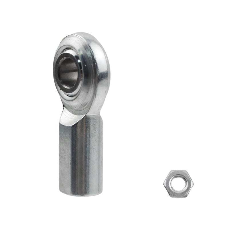 Woogim 2PCS CF5 Female Thread Rod End Joint Bearing 0.28" Bore 5/16-24 UNF Right Hand Thread Rod End Bearings with Jam Nuts - Image 4